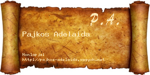 Pajkos Adelaida névjegykártya